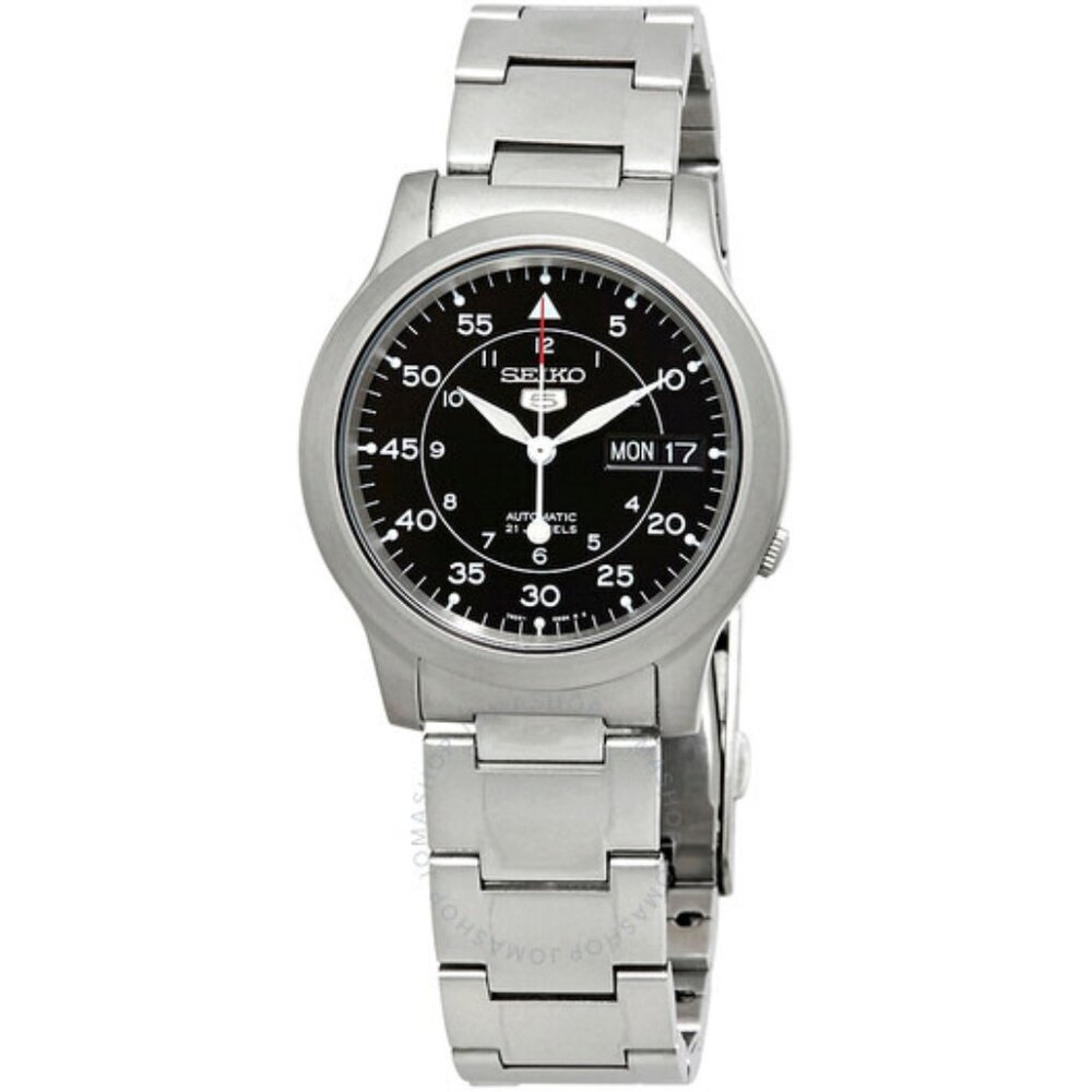 Seiko 5 SNK809 Steel Watch w/ original strap, nato strap, box and papers